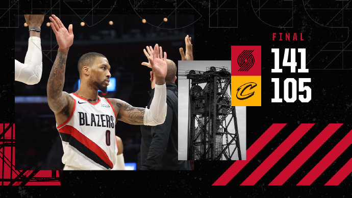 360直播吧讯 5月6日讯 NBA常规赛，骑士主场迎战开拓者